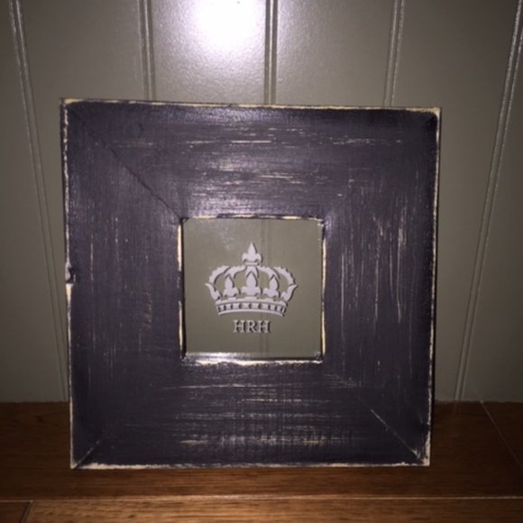 Other - HRH Etched Glass and Wood Frame Artwork